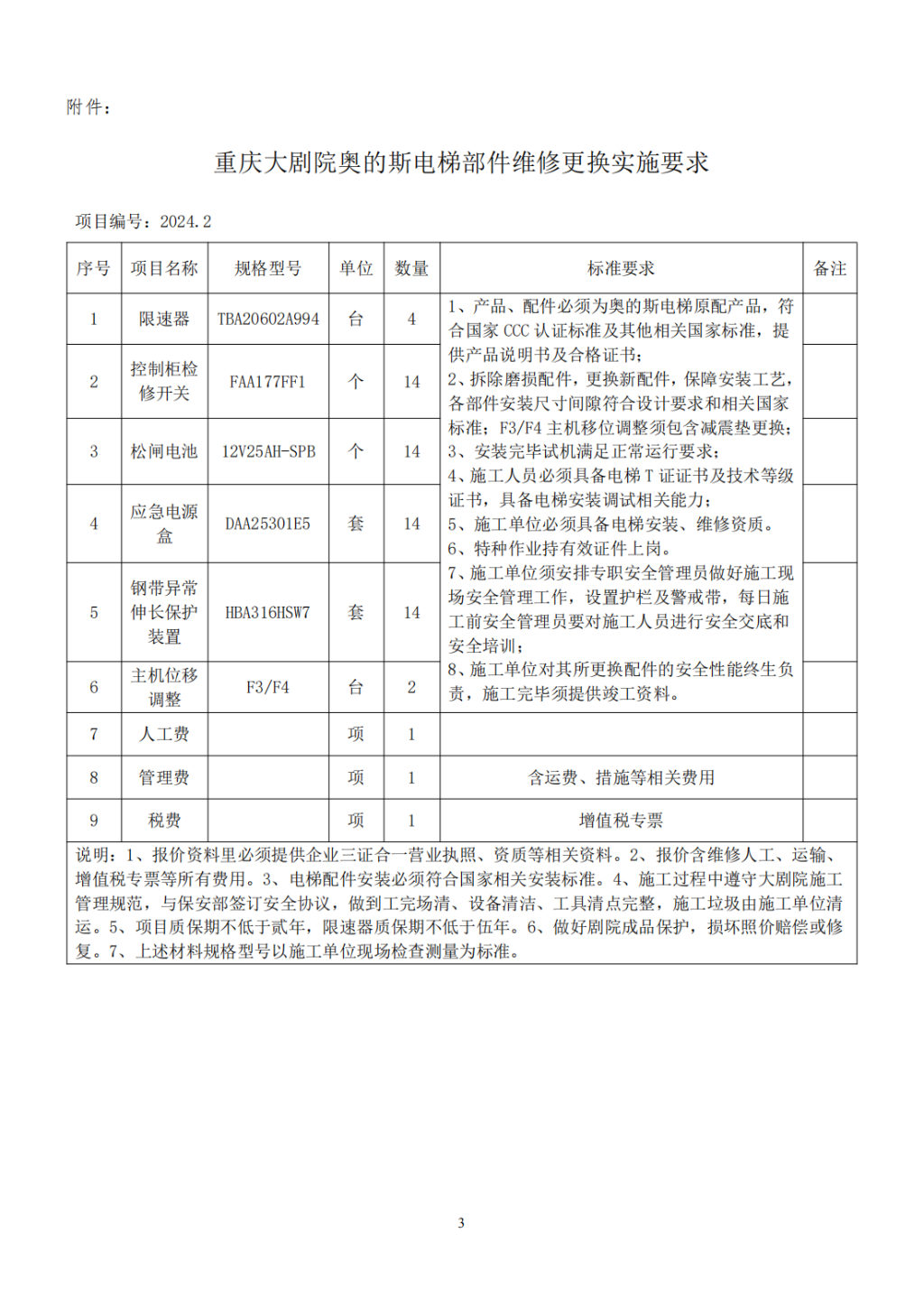 成都大剧院奥的斯电梯部件维修更换比选采购公告(1)_02